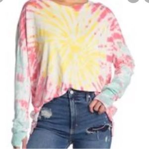 The Laundry Room Women’s Long Oversized Tee Neon Dye